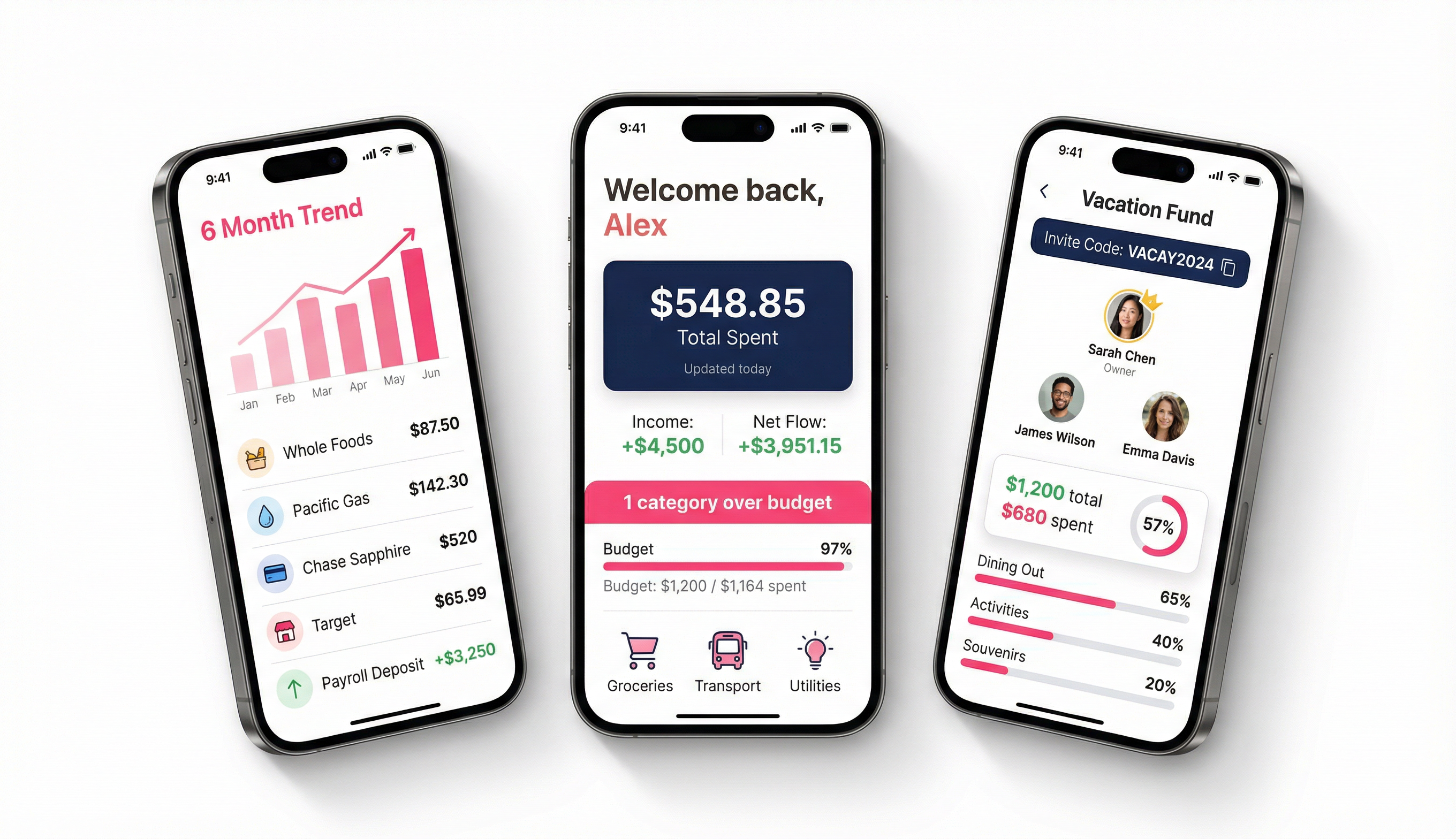 NeatSnap - Smart expense tracking app with dashboard, budgets, goals, and spending insights